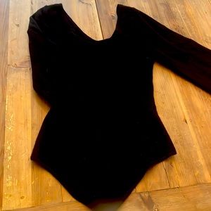 Abercrombie and Fitch bodysuit black sweater size large